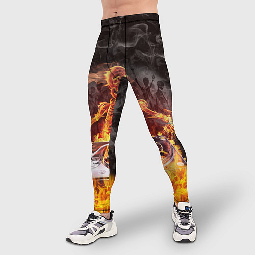 Мужские тайтсы Вечеринка у скелетов / 3D-принт – фото 3