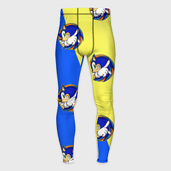 Тайтсы мужские Sonic - Соник, цвет: 3D-принт