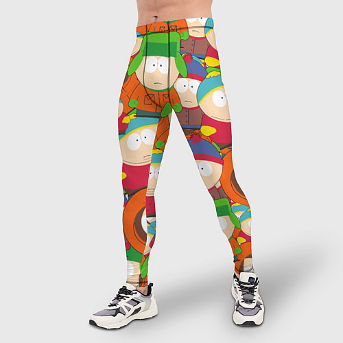 Мужские тайтсы ЮЖНЫЙ ПАРК / 3D-принт – фото 3
