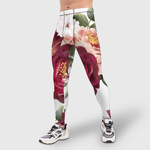 Мужские тайтсы Розы / 3D-принт – фото 3