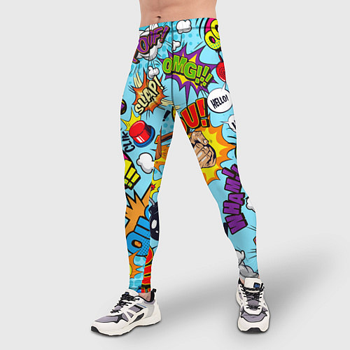 Мужские тайтсы COMICS ART / 3D-принт – фото 3