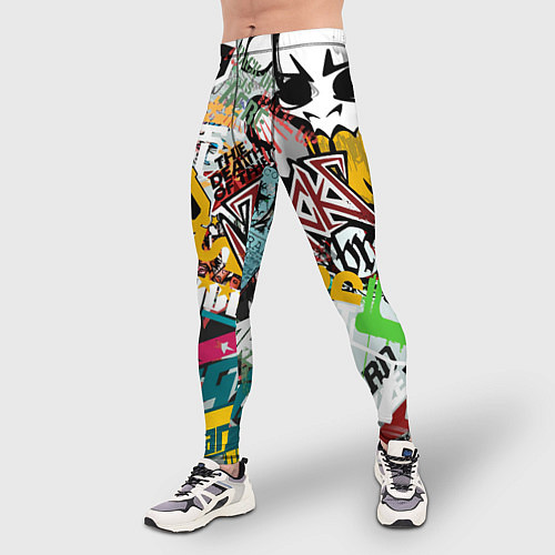 Мужские тайтсы Стикеры / 3D-принт – фото 3