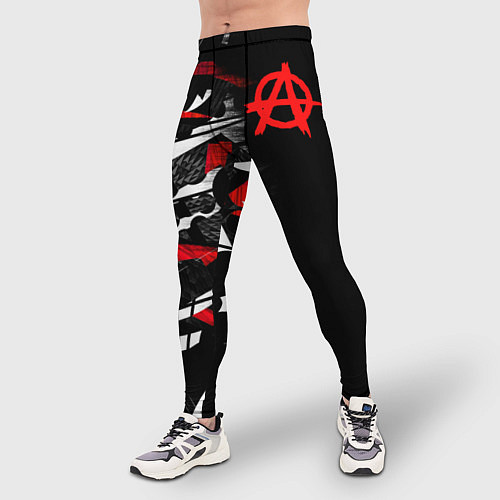 Мужские тайтсы Анархия / 3D-принт – фото 3
