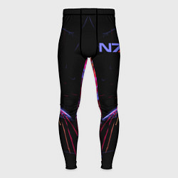 Тайтсы мужские N7 Neon Style, цвет: 3D-принт