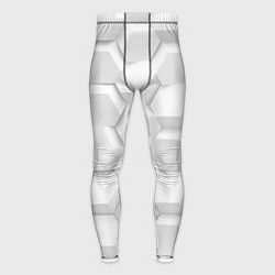 Тайтсы мужские 3D WHITE, цвет: 3D-принт