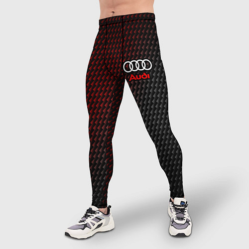Мужские тайтсы AUDI АУДИ / 3D-принт – фото 3