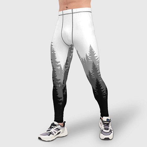Мужские тайтсы Темный Лес / 3D-принт – фото 3