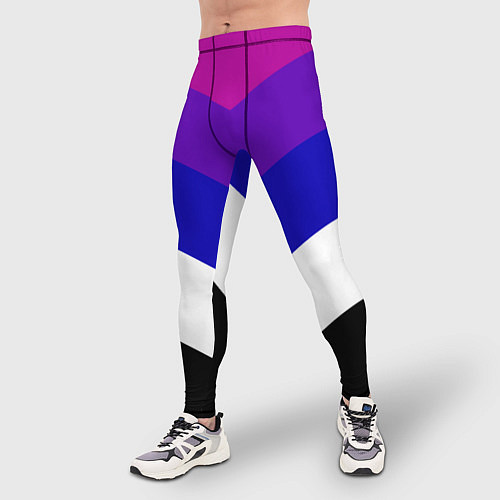 Мужские тайтсы Полосы / 3D-принт – фото 3