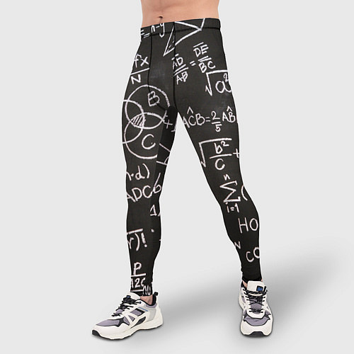 Мужские тайтсы Математические уравнения / 3D-принт – фото 3