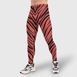 Тайтсы мужские Полосатый тигровый узор, цвет: 3D-принт — фото 2