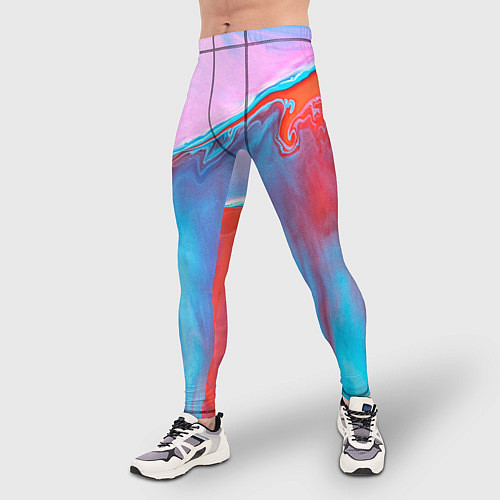 Мужские тайтсы Вода и песок / 3D-принт – фото 3