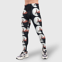 Тайтсы мужские Лунная девушка, цвет: 3D-принт — фото 2