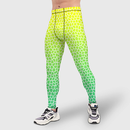 Мужские тайтсы Витражная мозаика / 3D-принт – фото 3