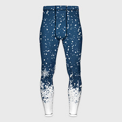 Тайтсы мужские Snow, цвет: 3D-принт