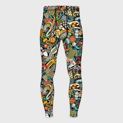 Тайтсы мужские СПОРТ Athlete, цвет: 3D-принт