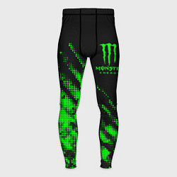 Тайтсы мужские Monster Energy Текстура, цвет: 3D-принт