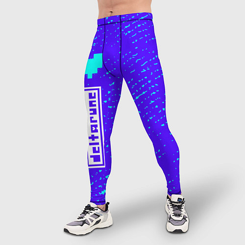 Мужские тайтсы ДЕЛЬТАРУН - Потертости По вертикали / 3D-принт – фото 3