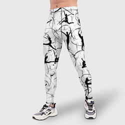 Тайтсы мужские Воздушная акробатика Паттерн, цвет: 3D-принт — фото 2