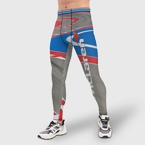 Мужские тайтсы McLaren Racing Route / 3D-принт – фото 3