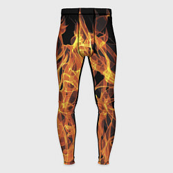 Тайтсы мужские Flame Pattern, цвет: 3D-принт