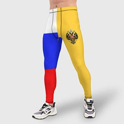 Тайтсы мужские Имперское знамя ТРИКОЛОР, цвет: 3D-принт — фото 2