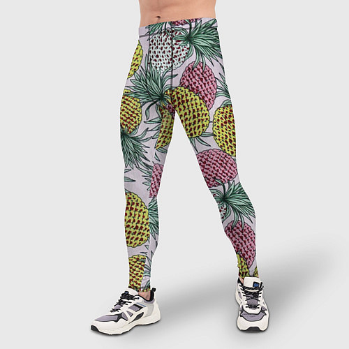 Мужские тайтсы Ананасовый урожай / 3D-принт – фото 3
