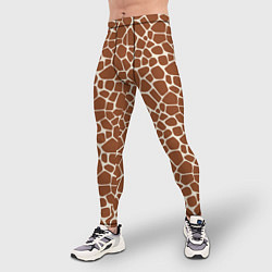 Тайтсы мужские Шкура Жирафа - Giraffe, цвет: 3D-принт — фото 2