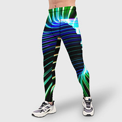 Тайтсы мужские Portal Fashion pattern Neon, цвет: 3D-принт — фото 2