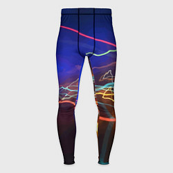 Мужские тайтсы Neon vanguard pattern Lightning Fashion 2023