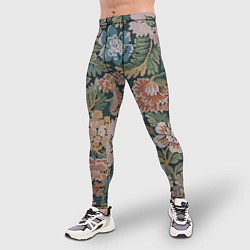 Тайтсы мужские Floral pattern Цветочный паттерн, цвет: 3D-принт — фото 2