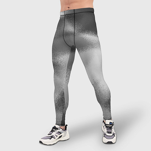 Мужские тайтсы В серых тонах абстрактный узор gray abstract patte / 3D-принт – фото 3