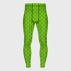 Тайтсы мужские Зеленые ячейки текстура, цвет: 3D-принт