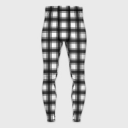 Мужские тайтсы Black and white trendy checkered pattern