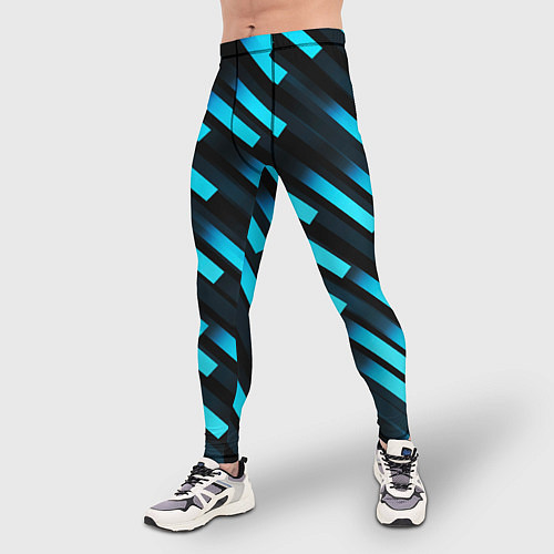 Мужские тайтсы Bandpass flow / 3D-принт – фото 3