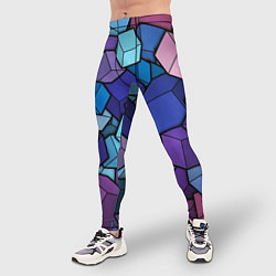 Тайтсы мужские Цветные кубы, цвет: 3D-принт — фото 2