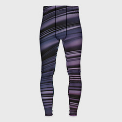 Тайтсы мужские Волнообразные фиолетовые паттерны, цвет: 3D-принт