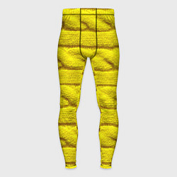 Тайтсы мужские Жёлтый свитер - Осень-Зима 2028, цвет: 3D-принт
