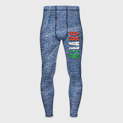Тайтсы мужские Milano - Italy - Jeans - Fashion, цвет: 3D-принт