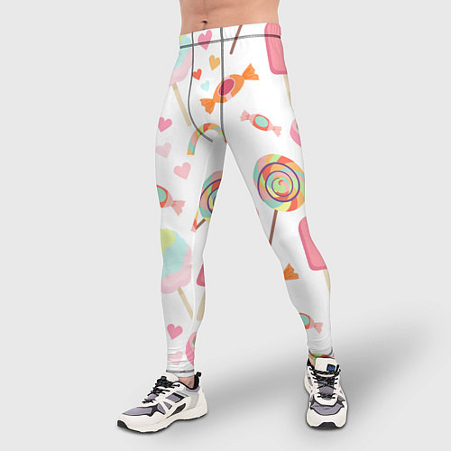 Мужские тайтсы Сладкий праздник / 3D-принт – фото 3
