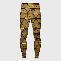 Тайтсы мужские Золотые треугольники, цвет: 3D-принт