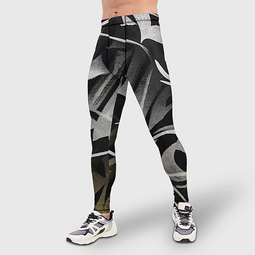 Мужские тайтсы Каллиграфический момент / 3D-принт – фото 3