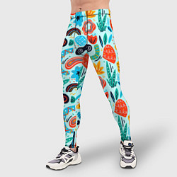 Тайтсы мужские Colorful patterns, цвет: 3D-принт — фото 2
