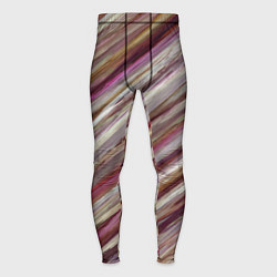 Тайтсы мужские Полосы цвета с текстурой планеты, цвет: 3D-принт