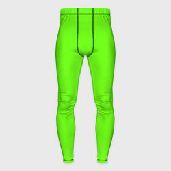 Тайтсы мужские Кислотный зеленый, цвет: 3D-принт