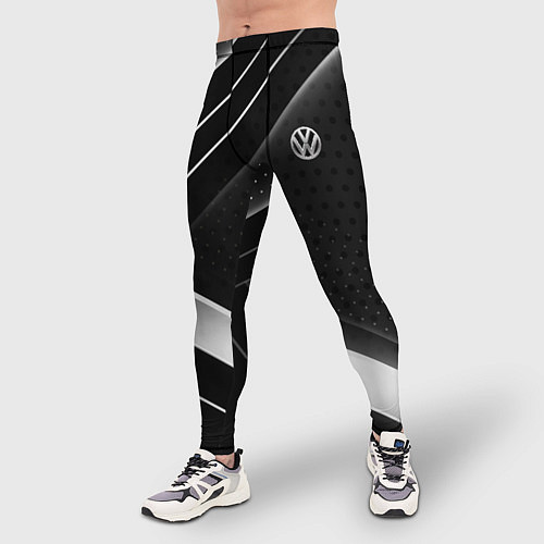 Мужские тайтсы Volkswagen sign / 3D-принт – фото 3