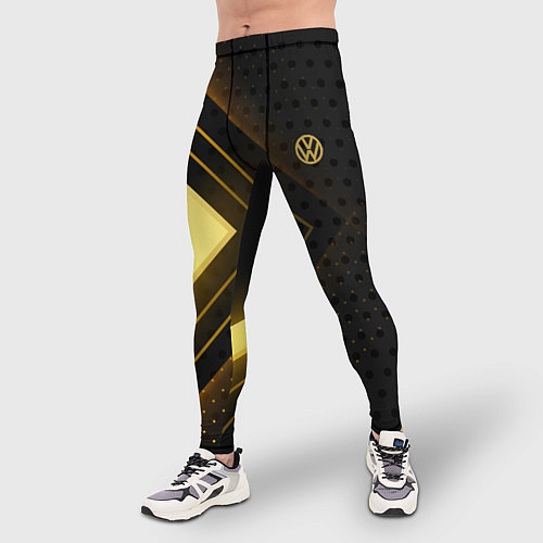 Мужские тайтсы Volkswagen sign / 3D-принт – фото 3