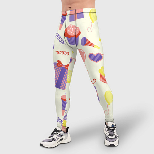Мужские тайтсы Holiday / 3D-принт – фото 3