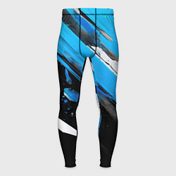 Мужские тайтсы Black blue white