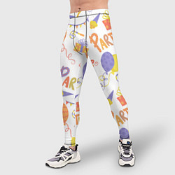 Тайтсы мужские Party style, цвет: 3D-принт — фото 2