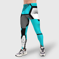 Тайтсы мужские Шестиугольники абстрактный фон, цвет: 3D-принт — фото 2